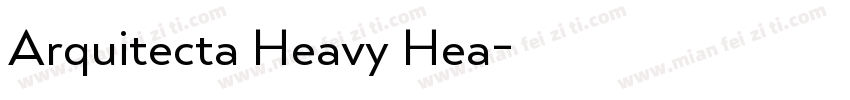 Arquitecta Heavy Hea字体转换